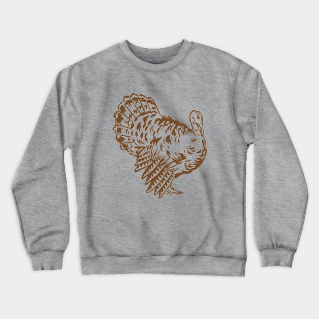 Thanksgiving Turkey Crewneck Sweatshirt by KitschPieDesigns